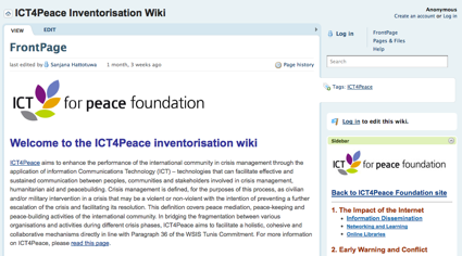 ICT4Peace Wiki